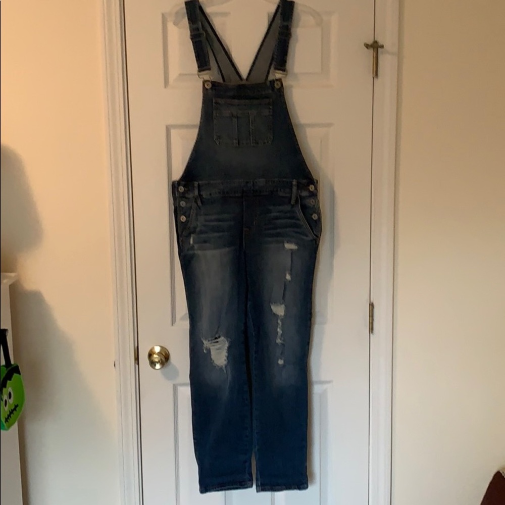 TORRID denim overalls sz 14
